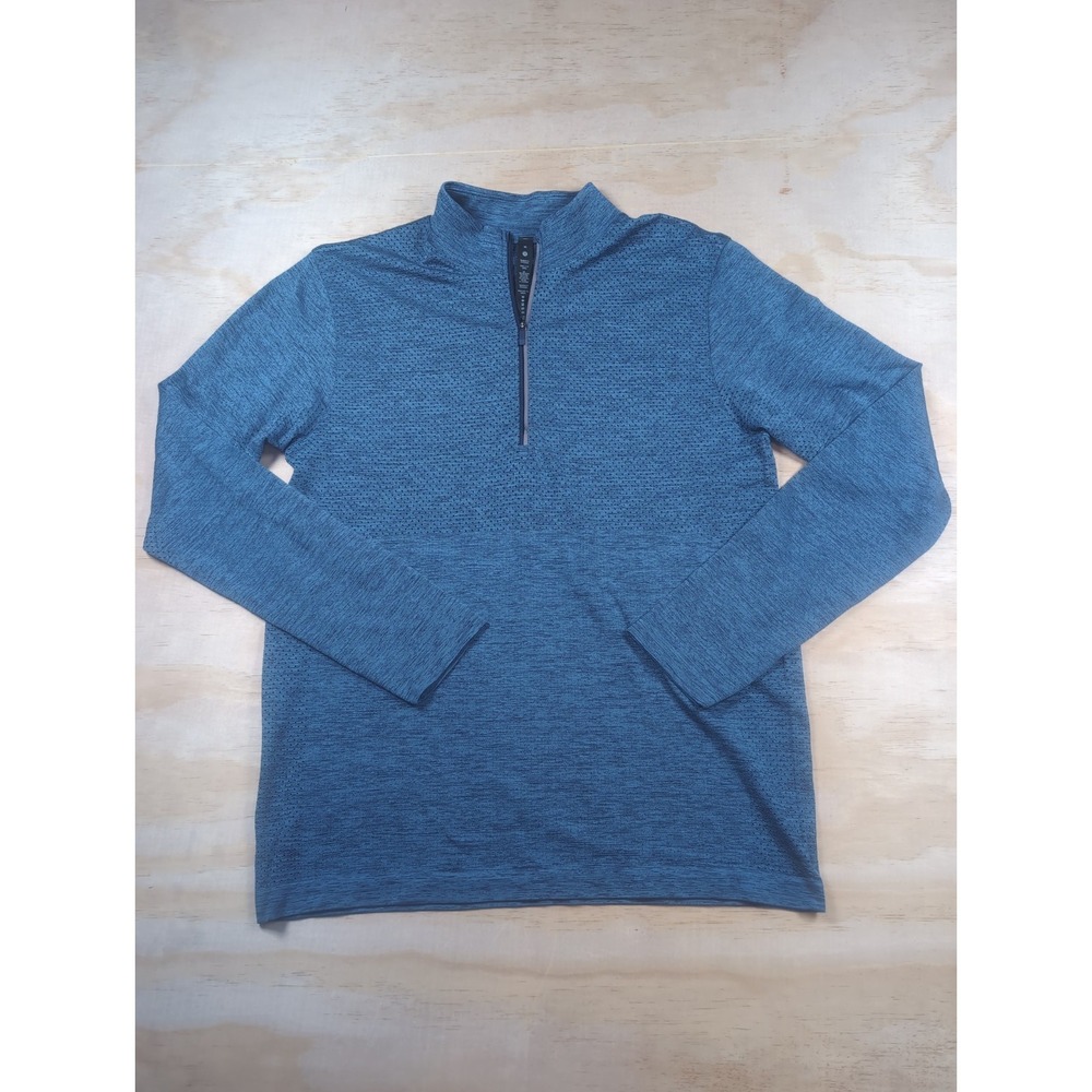 Lululemon Metal Vent Tech 1/4 Zip Pullover Mens Medium Performance Blue